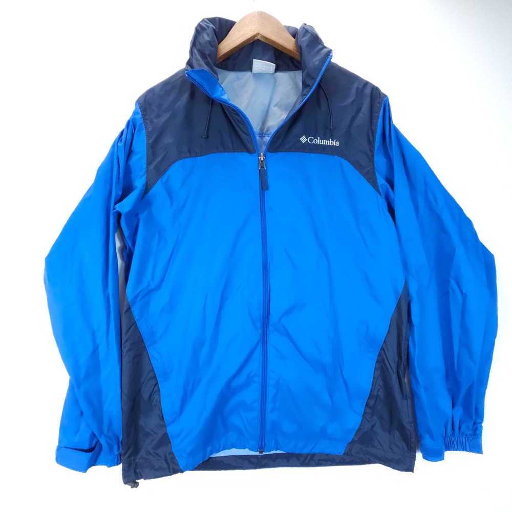 Columbia Jacket Men S Blue Streetwear Full Zip Windbreaker Lightweight‎